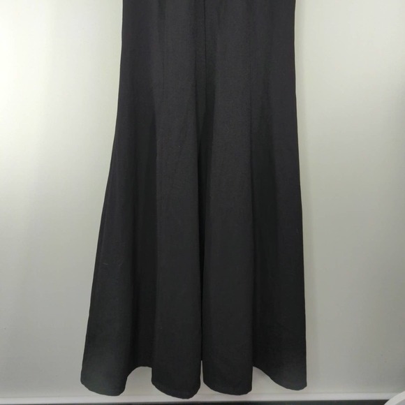 Speechless Rhinestone Straps Halter Neck Maxi Black Dress Size 3 (XS) - Picture 4 of 14